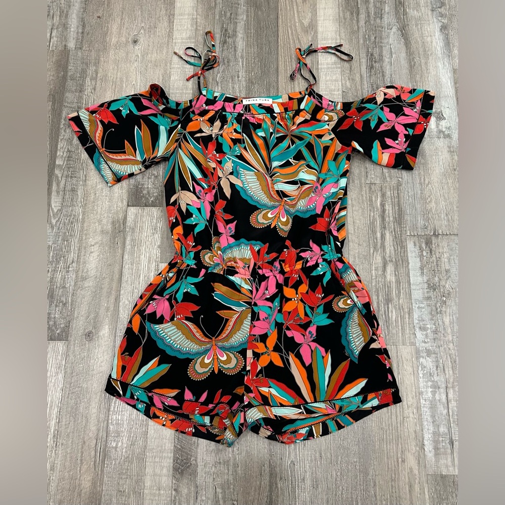 Trina Turk Tropical Romper - Picture 1 of 3